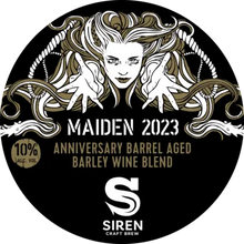 Load image into Gallery viewer, Maiden 2023 - Siren Craft Brew - Barrel Aged Anniversary Barley Wine, 10%, 375ml Bottles

