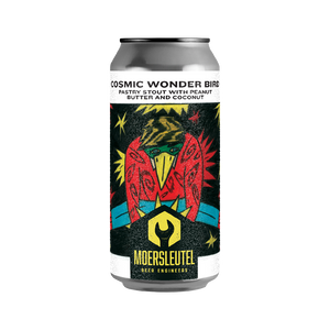 Cosmic Wonder Bird - De Moersleutel X Vault City - Pastry Imperial Stout with Peanut Butter & Coconut, 12%, 440ml Can