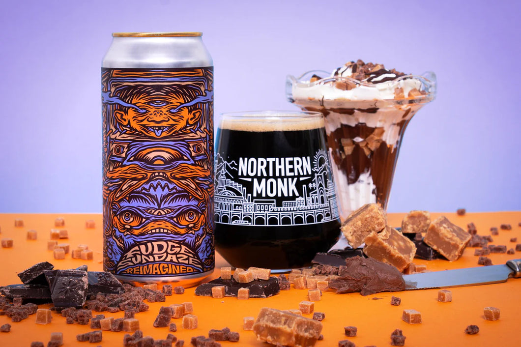 24.02 Fudge Sundaze V2 - Northern Monk X Dancing Gnome - Cacao & Coffee Fudge Sundae Imperial Stout, 8.4%, 440ml Can