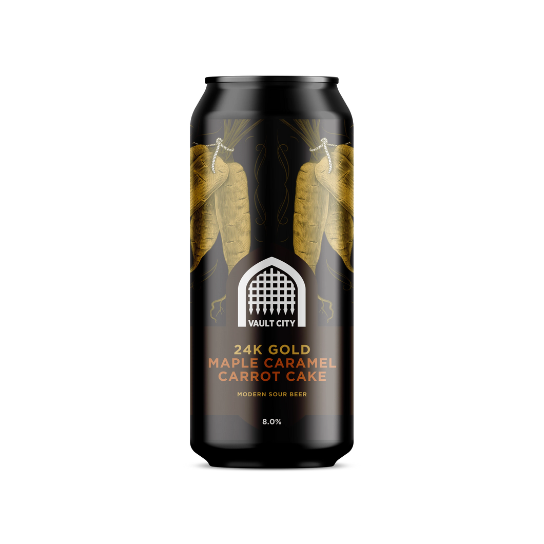 24K Gold - Vault City - Maple Caramel Carrot Cake Sour, 8%, 440ml Can