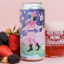Load image into Gallery viewer, 34.03 The Fool - Northern Monk X Left Handed Giant X Amy Hastings - Fruited IPA with Strawberry, Gooseberry &amp; Blackberry, 6%, 440ml Can
