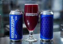 Load image into Gallery viewer, Turning Violet - Overtone Brewing Co - Blueberry &amp; Blackberry Sour, 5%, 440ml Can
