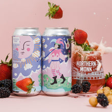 Load image into Gallery viewer, 34.03 The Fool - Northern Monk X Left Handed Giant X Amy Hastings - Fruited IPA with Strawberry, Gooseberry &amp; Blackberry, 6%, 440ml Can
