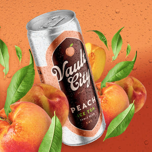 Peach Iced Tea Sour - Vault City - Peach Iced Tea Table Beer Sour, 3.4%, 330ml Can