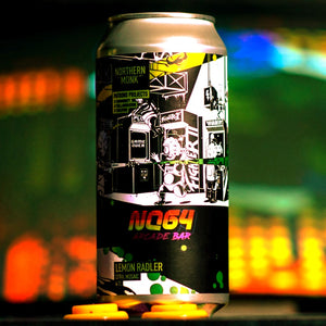 NQ64 Arcade Bar - Northern Monk X NQ64 - Lemon Radler, 4.1%, 440ml Can