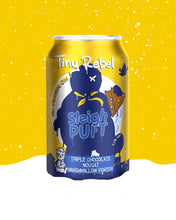 Load image into Gallery viewer, Sleigh Puft The Chocolate One - Tiny Rebel - Triple Chocolate Nougat Marshmallow Porter, 5.2%, 330ml Can
