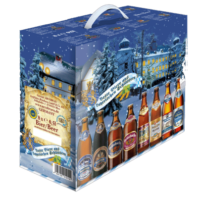 German Winter Gift Pack - Arcobräu Gräfliches Brauhaus - Various German Winter Beers, 4.9%, 8x500ml Bottles