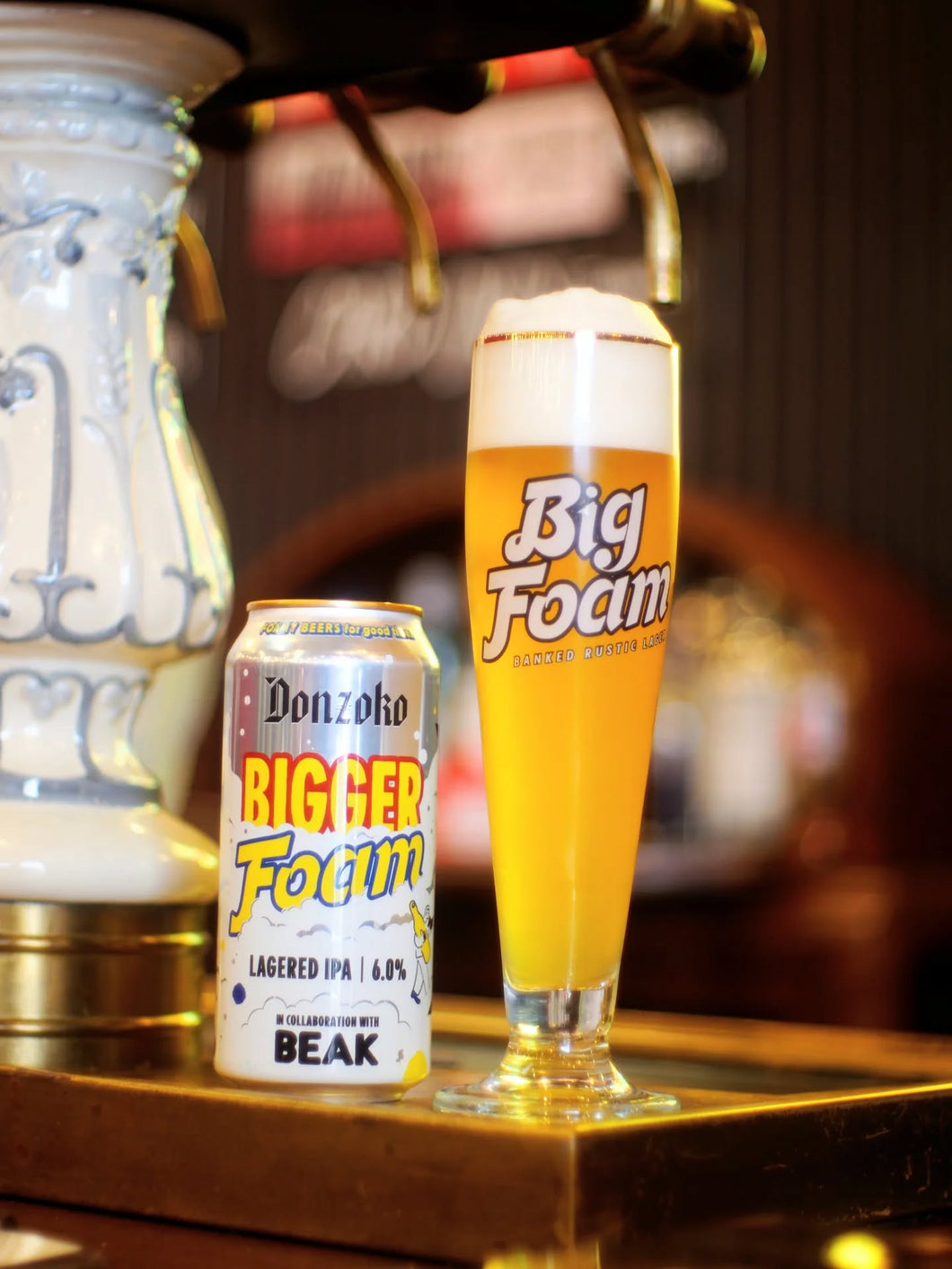 Bigger Foam - Donzoko Brewing Co X Beak Brewery - India Pale Lager, 6%, 440ml Can