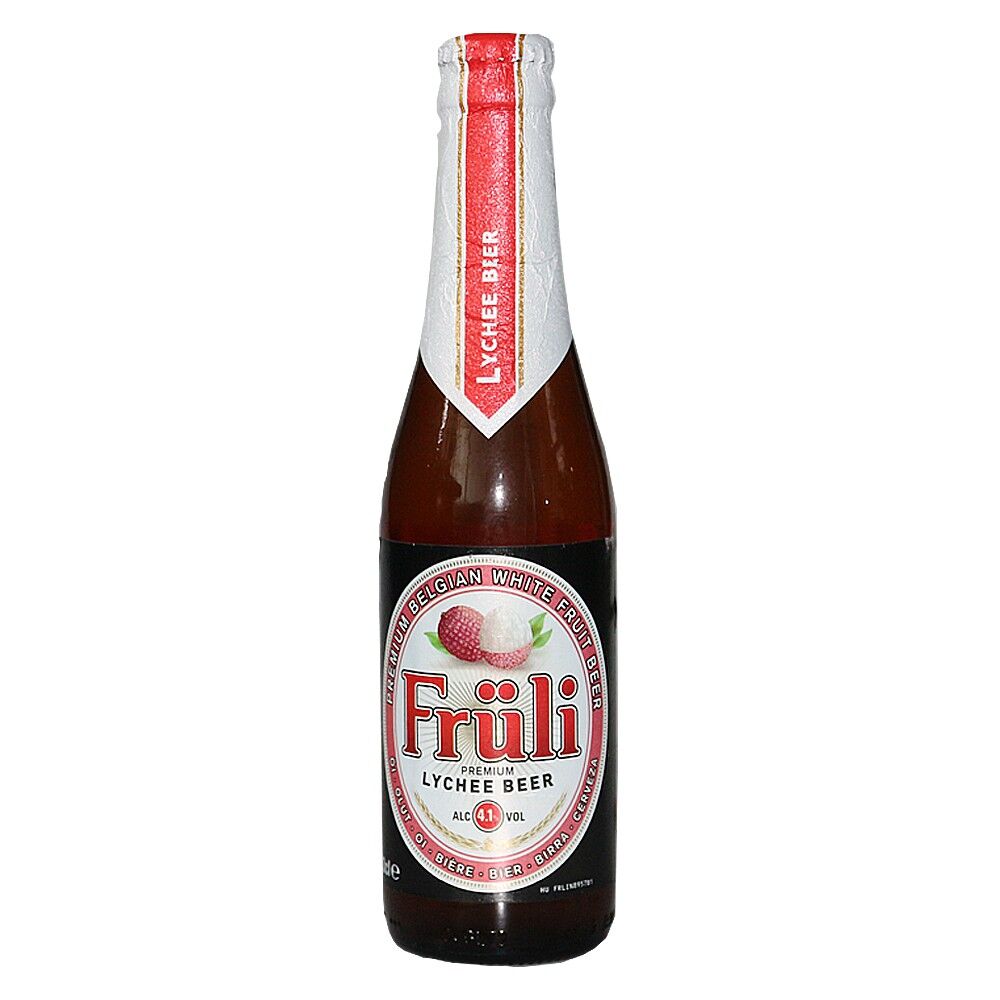 Früli Lychee - Huyghe Brewery - Lychee Belgian Fruit Beer, 4.1%, 330ml Bottle