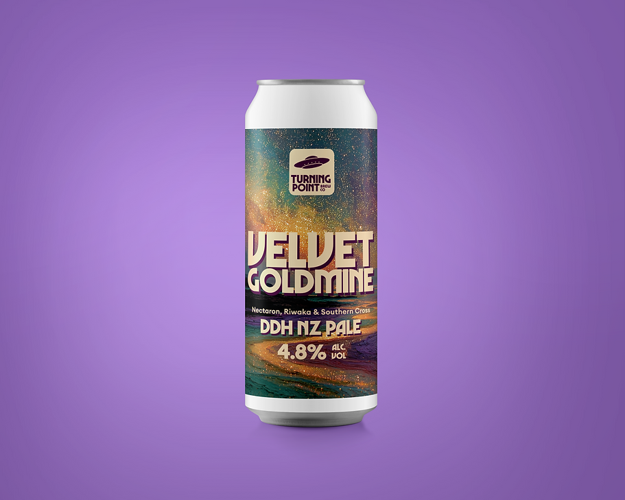 Velvet Goldmine - Turning Point Brew Co - DDH NZ Pale Ale, 4.8%, 440ml Can