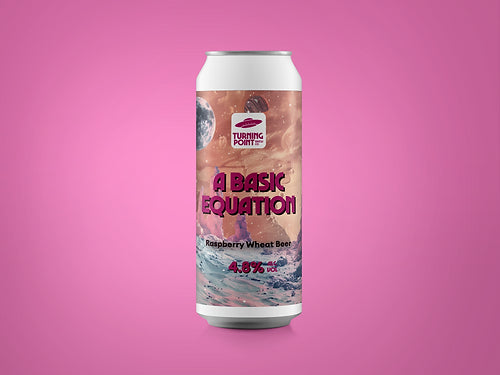 A Basic Equation - Turning Point Brew Co - Raspberry Wheat Beer, 4.8%, 440ml Can