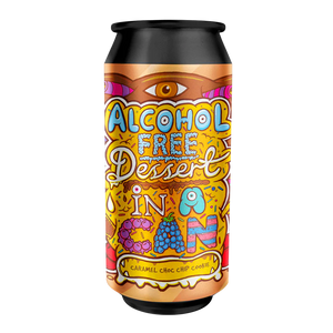 AF Dessert In A Can Caramel Choc Chip Cookie - Amundsen Brewery - Alcohol Free Caramel Choc Chip Cookie Stout, 0.5%, 440ml Can