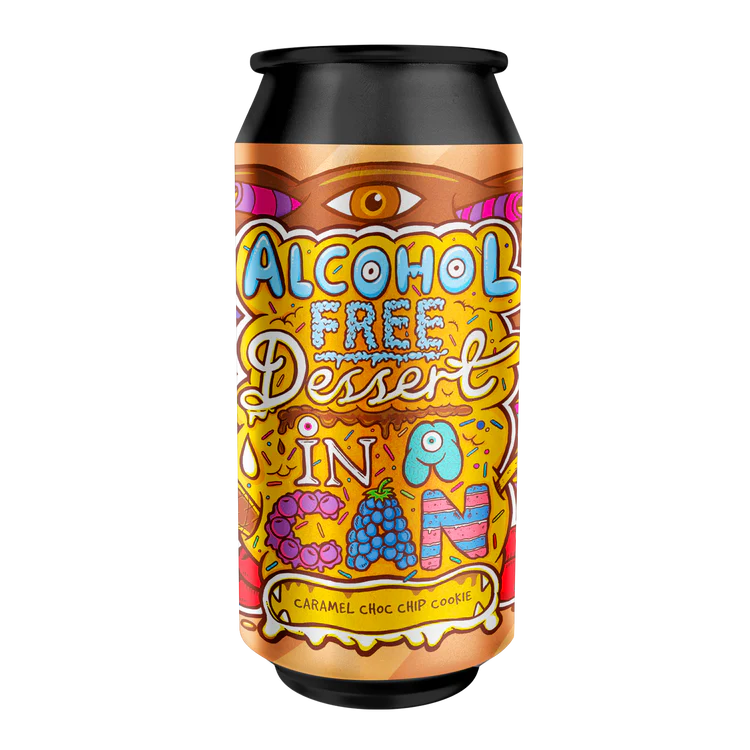 AF Dessert In A Can Caramel Choc Chip Cookie - Amundsen Brewery - Alcohol Free Caramel Choc Chip Cookie Stout, 0.5%, 440ml Can