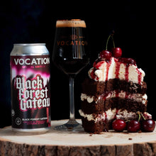 Load image into Gallery viewer, Black Forest Gateau - Vocation Brewery - Chocolate &amp; Cherry Imperial Stout, 10%, 440ml Can
