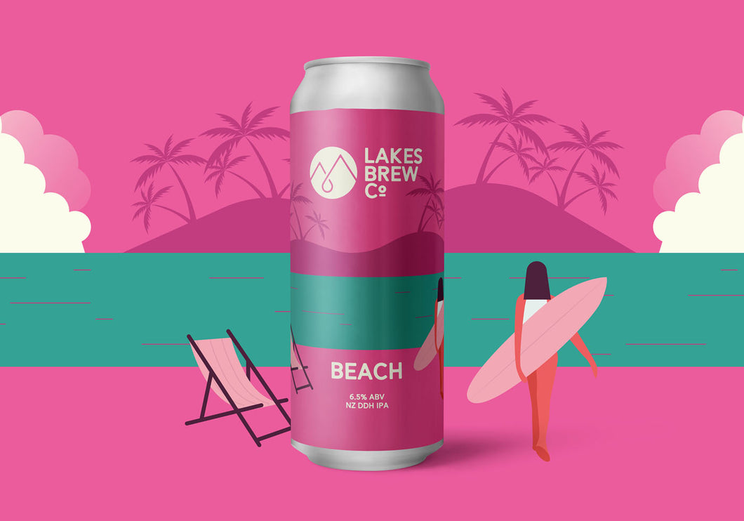 Beach - Lakes Brew Co - NZ DDH IPA, 6.5%, 440ml Can