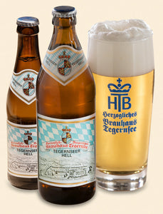Tegernseer Hell - Brauhaus Tegernee - Helles Lager, 4.8%, 500ml Bottle