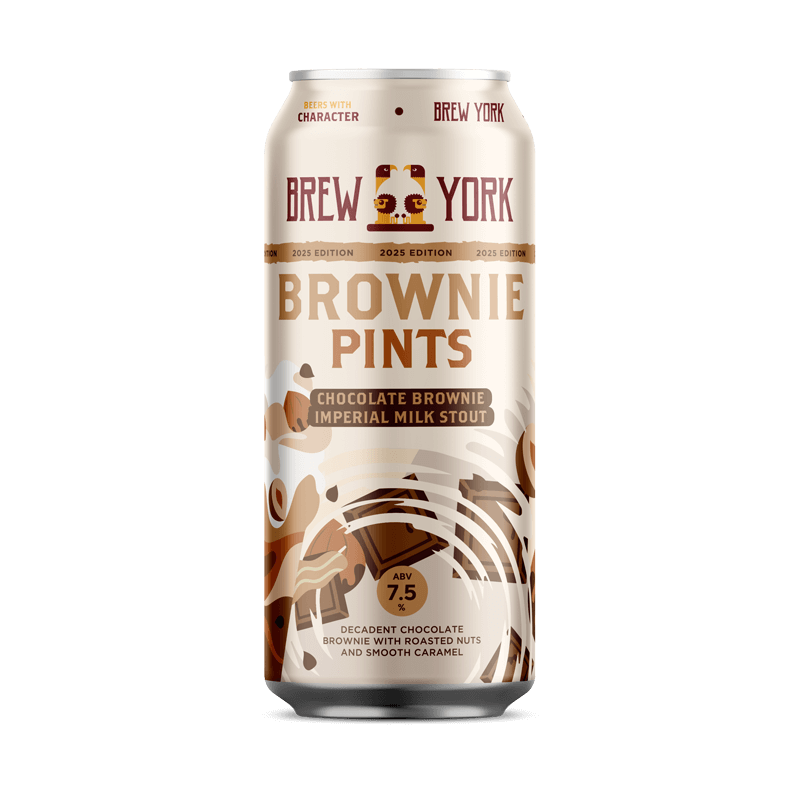 Brownie Pints 2025 - Brew York - Chocolate Brownie Imperial Milk Stout, 7.5%, 440ml Can