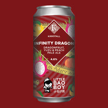 Load image into Gallery viewer, Infinity Dragon - Kirkstall Brewery X Little Bao Boy - Dragonfruit, Yuzu &amp; Peach Pale Ale, 4.6%, 440ml Can
