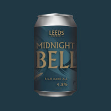 Load image into Gallery viewer, Midnight Bell - Leeds Brewery X Kirkstall Brewery - Rich Dark Ale, 4.8%, 330ml Can
