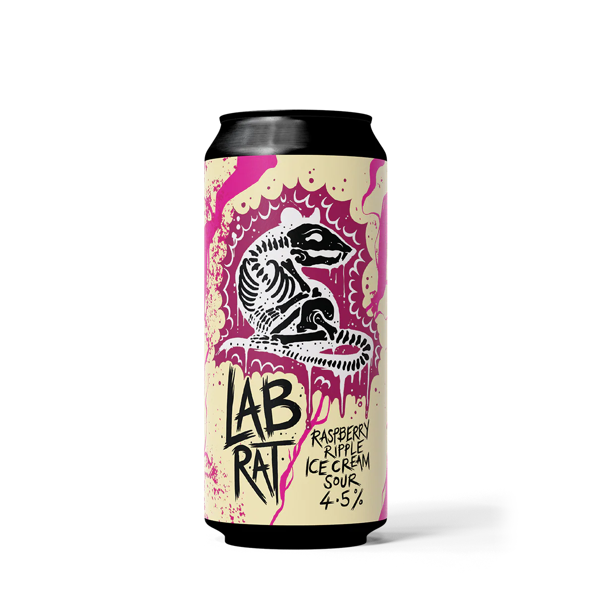 Lab Rat - The Rat Brewery - Raspberry Ripple Ice Cream Sour, 4.5%, 440 ...