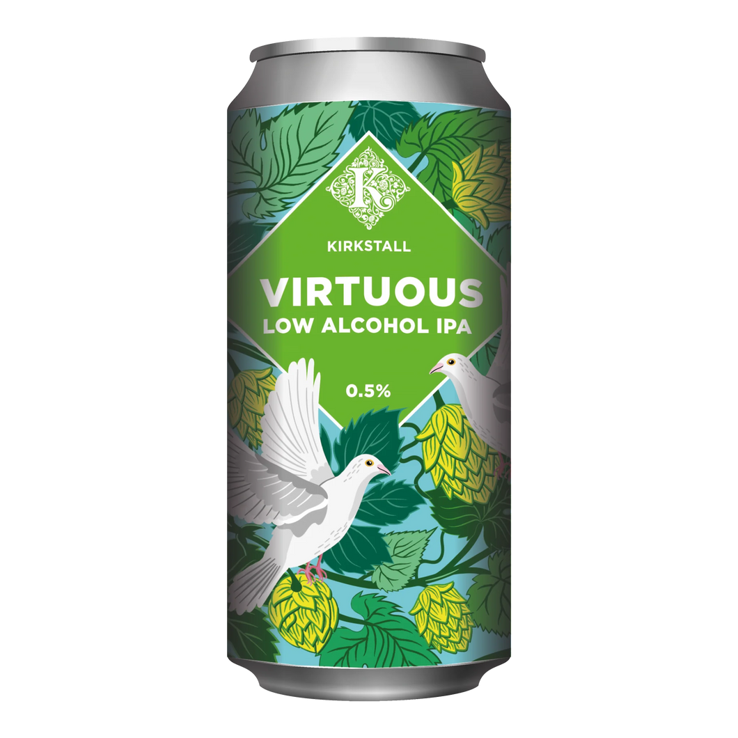 Low Alcohol Virtuous - Kirkstall Brewery - Low Alcohol Session IPA, 0.5%, 440ml Can