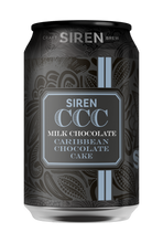 Load image into Gallery viewer, Milk Chocolate Caribbean Chocolate Cake - Siren Craft Brew - Tropical Stout with Cacao Nibs &amp; Cypress Wood, 7.4%, 330ml Can
