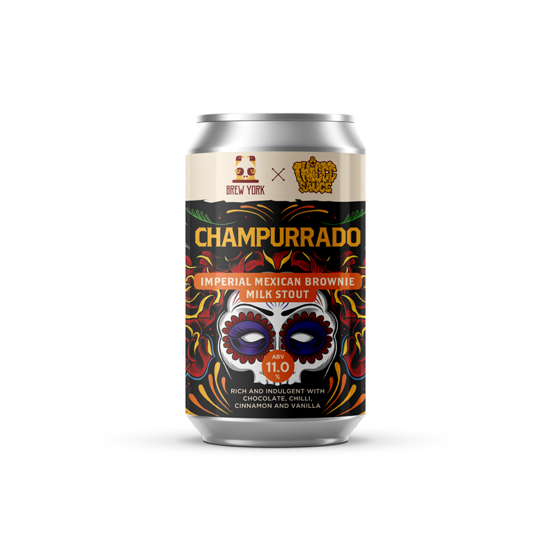 Champurrado - Brew York X Thicc Sauce - Imperial Mexican Brownie Milk Stout, 11%, 330ml Can