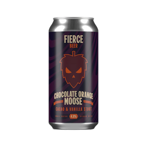 Chocolate Orange Moose - Fierce Beer - Chocolate Orange Stout, 4.5%, 440ml Can