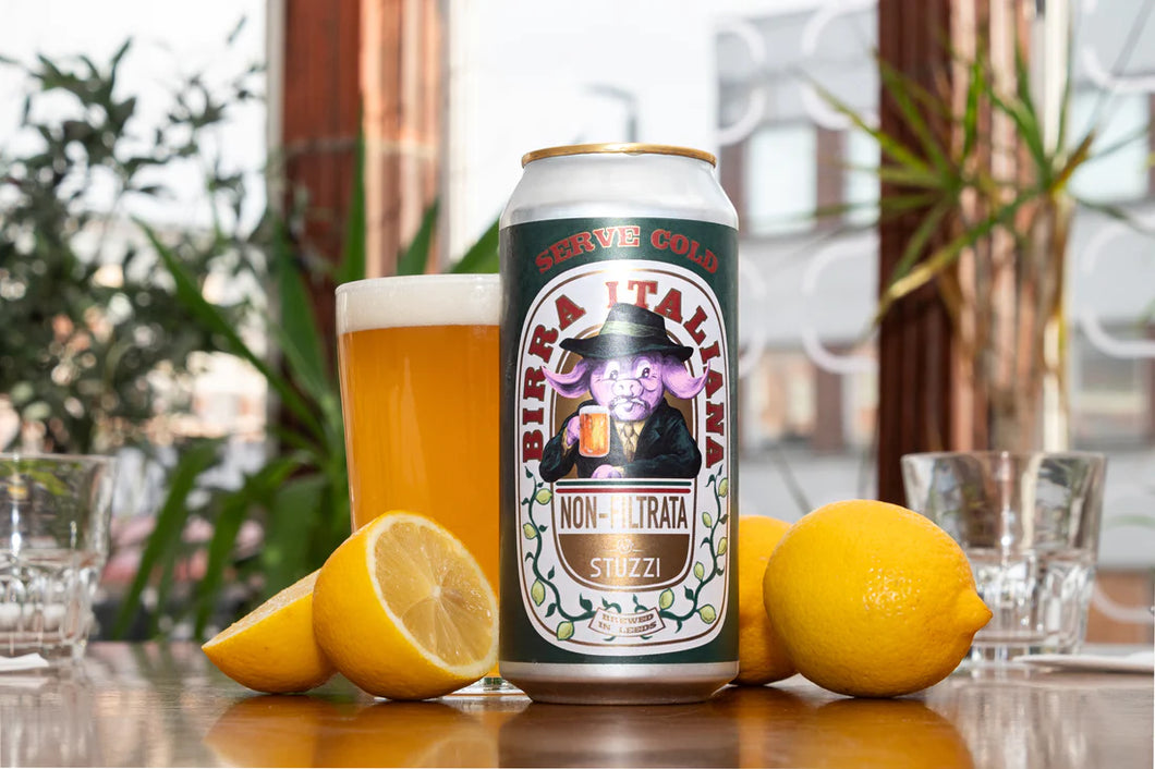 Birra Italiana - Northern Monk X Stuzzi - Italian Pilsner with Lemon & Sea Salt, 4.7%, 440ml Can
