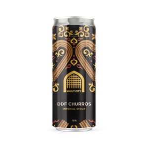 DDF Churros - Vault City - Double Deep Fried Curros Imperial Stout, 15%, 330ml Can