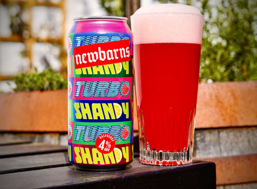 Shandy Shack Raspberry Lager Turbo Shandy - Newbarns Brewery - Raspberry Shandy, 4%, 440ml Can ...