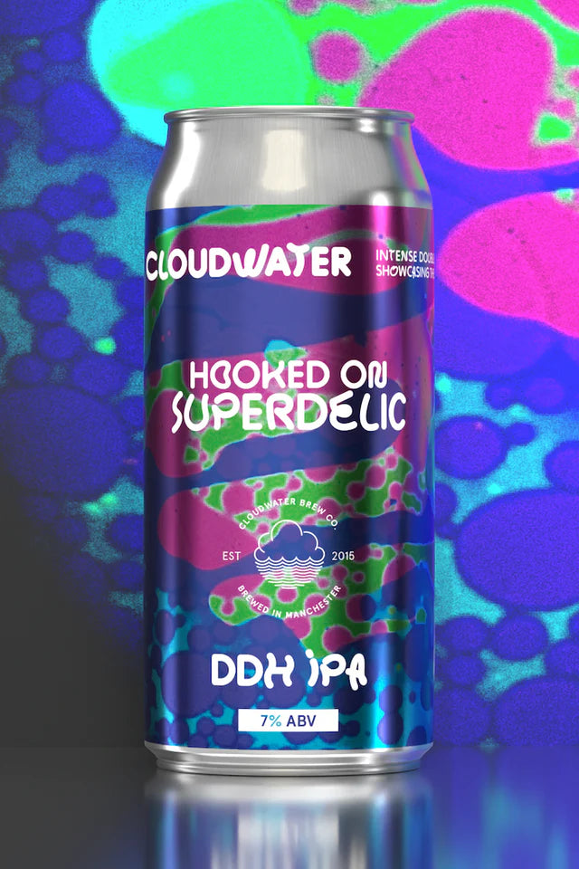 Hooked On Superdelic - Cloudwater - Single Hop DDH IPA, 7%, 440ml Can