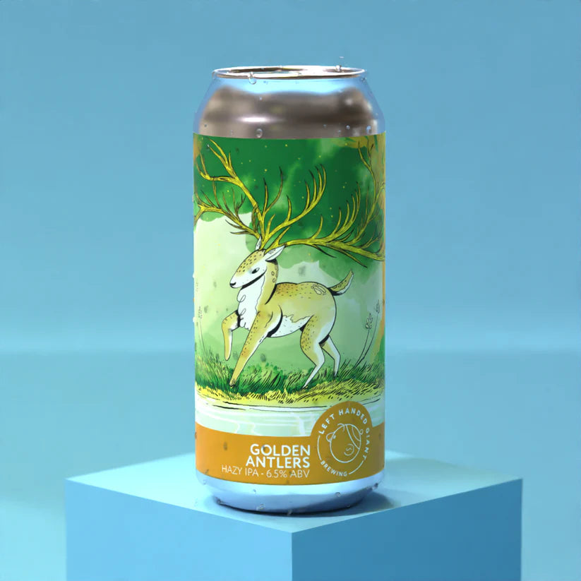 Golden Antlers - Left Handed Giant - Hazy IPA, 6.5%, 440ml Can