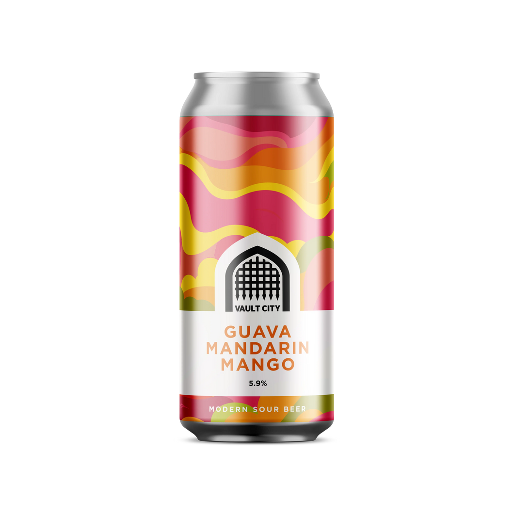 Guava Mandarin Mango - Vault City - Guava Mandarin Mango Sour Ale, 5.9%, 440ml Can