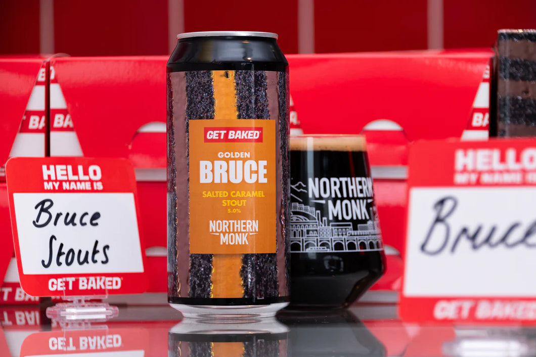 Golden Bruce - Northern Monk X Get Baked - Salted Caramel Chocolate Stout, 5%, 440ml Can