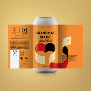 Grandma's Recipe - Fuerst Wiacek X Lervig Bryggeri - Imperial Stout with Hazelnut & Vanilla, 11%, 440ml Can