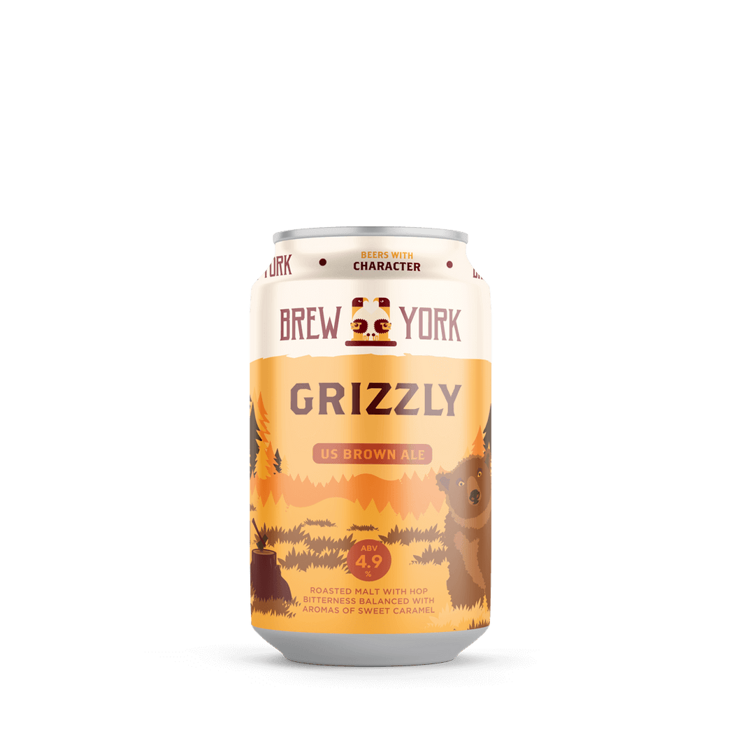 Grizzly - Brew York - US Brown Ale, 4.5%, 330ml Can