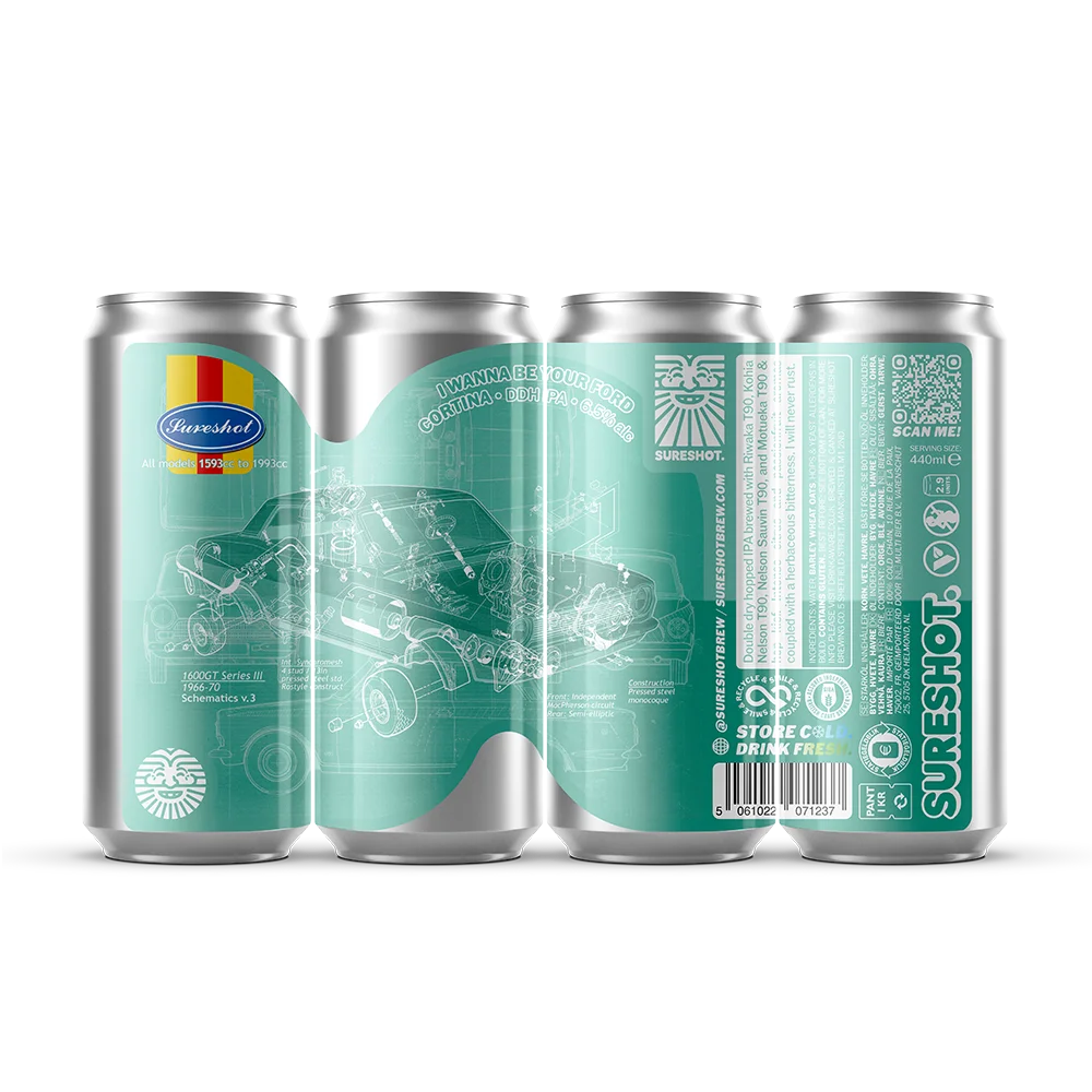 I Wanna Be Your Ford Cortina - Sureshot - DDH IPA, 6.5%, 440ml Can