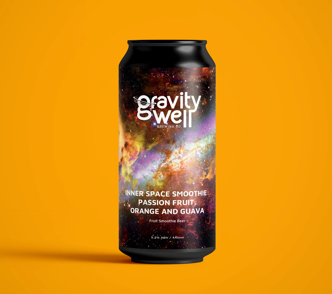 Inner Space Smoothie - Gravity Well Brewing - Passion Fruit, Orange and Guava Sour, 5.2%, 440ml Can