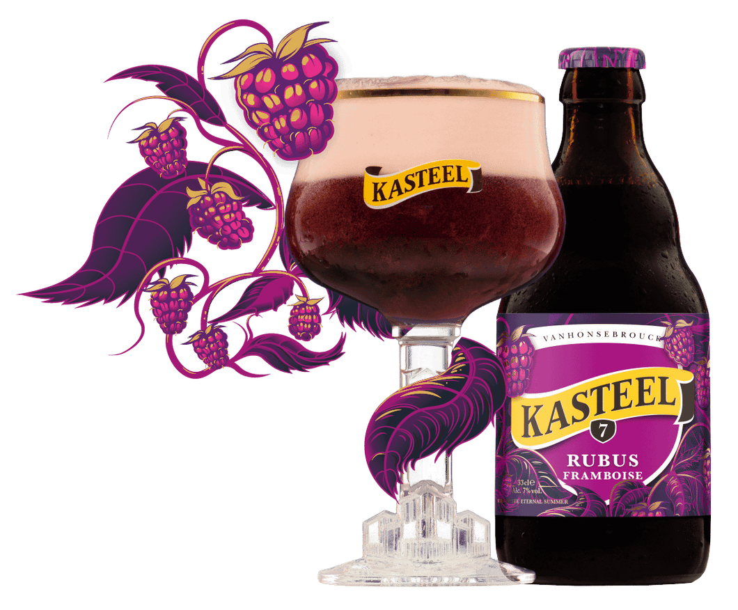 Kasteel Rubus Framboise - Kasteel Brouwerij Vanhonsebrouck - Belgian Raspberry Beer, 7%, 330ml Bottle