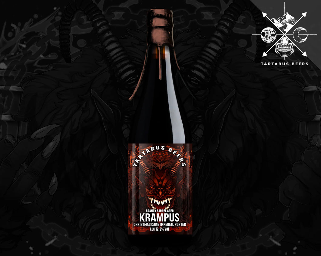 Brandy BA Krampus 2022 - Tartarus Beers - Brandy Barrel Aged Imperial Christmas Cake Porter, 12.2%, 750ml Sharing Beer Bottle