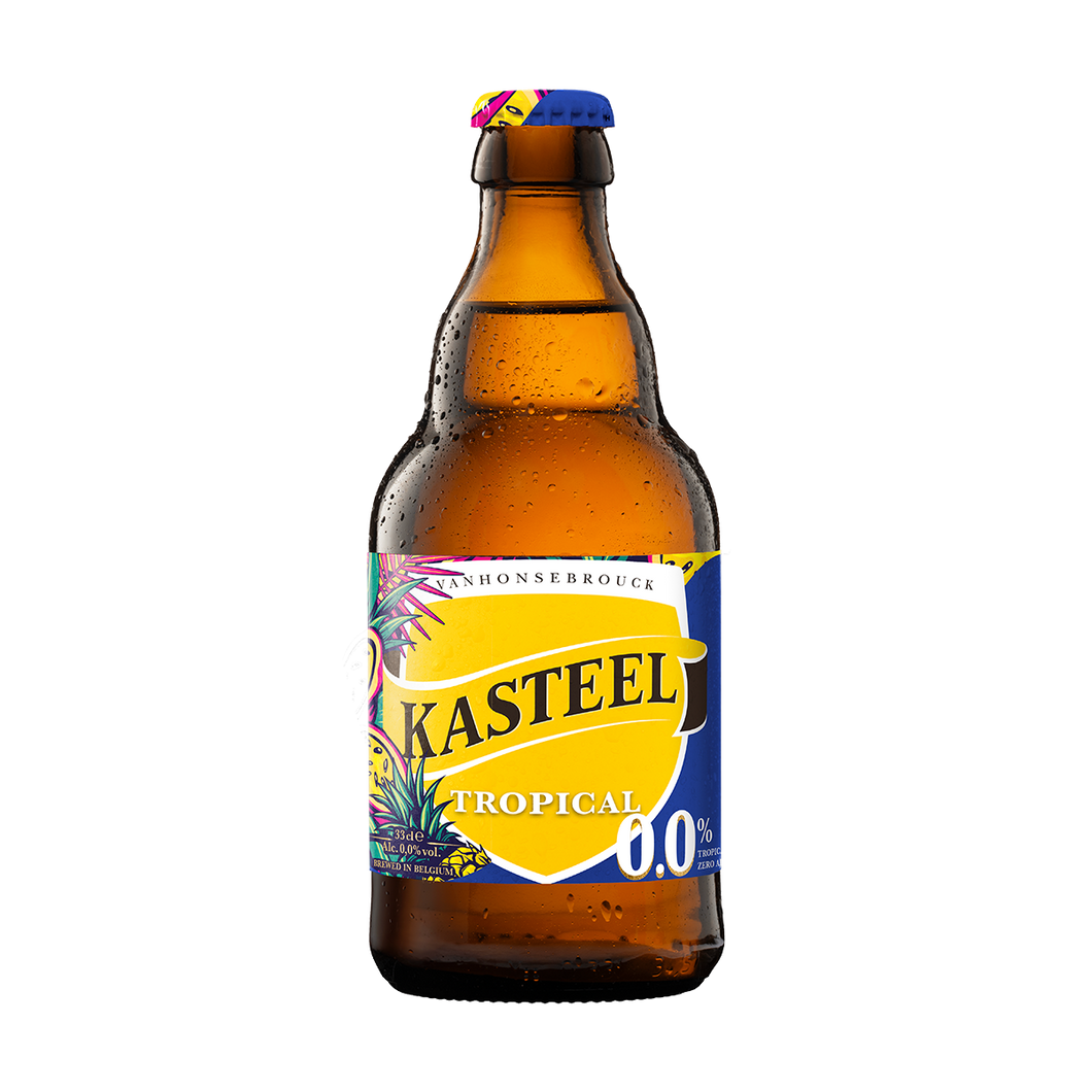 Kasteel Tropical 0.0 - Kasteel Brouwerij Vanhonsebrouck - Alcohol Free Belgian Tropical Fruit Beer, 0.0%, 330ml Bottle