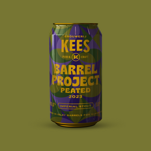 Barrel Project Peated 2023 - Brouwerij Kees - Laphroaig Islay Whisky BA Imperial Stout, 10%, 330ml Can