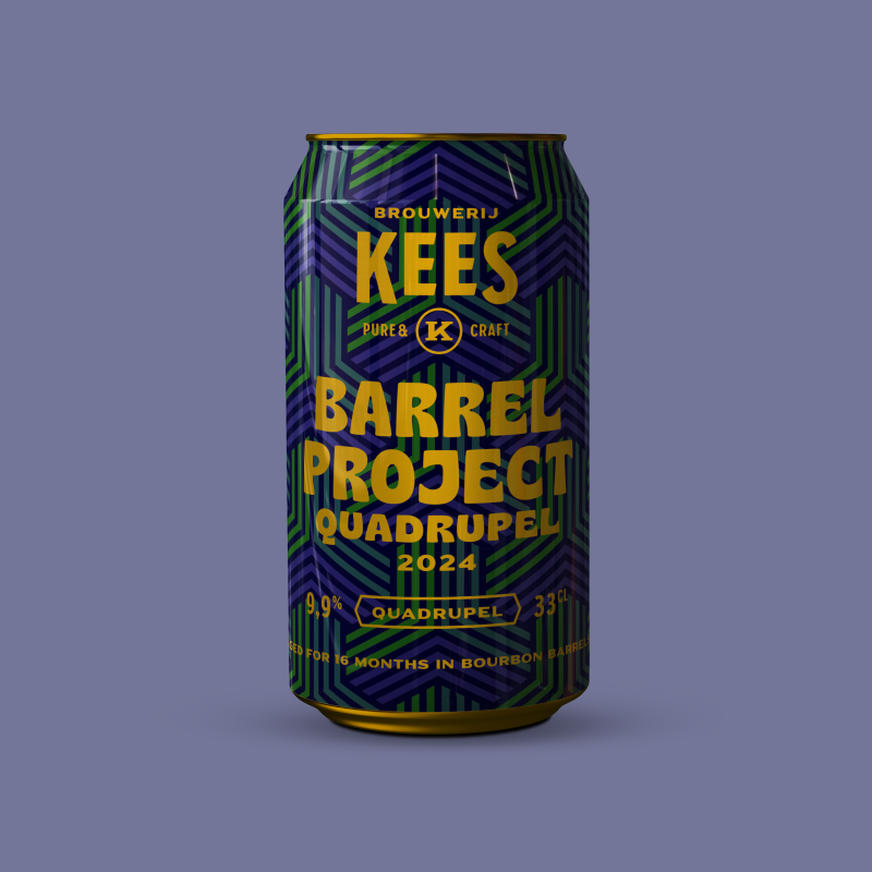 Barrel Project 2024 Quad - Brouwerij Kees - Bourbon Barrel Aged Quadrupel, 9.9%, 330ml Can