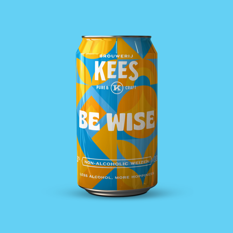 Be Wise - Brouwerij Kees - Non Alcoholic Weizen, 0.3%, 330ml Can