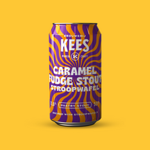 Load image into Gallery viewer, Caramel Fudge Stout Stroopwafel - Brouwerij Kees - Stroopwafel Caramel Fudge Imperial Stout, 11%, 330ml Can
