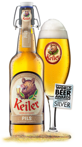 Keiler Pils - Keiler Brauhaus - Pilsner, 4.9%, 500ml Bottles