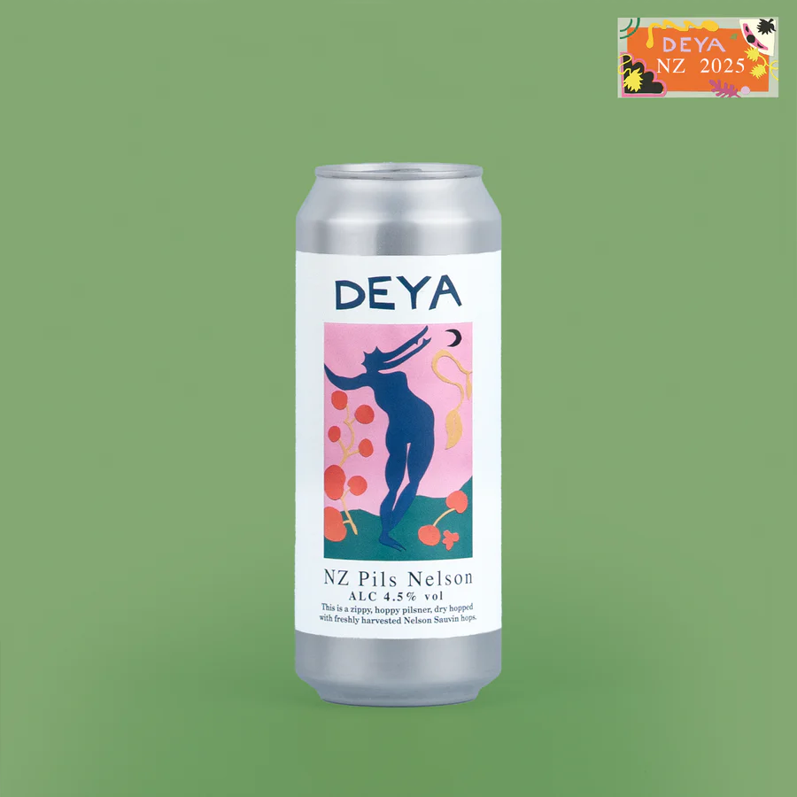 NZ Pils Nelson - Deya Brewing - NZ Nelson Hopped Pilsner, 4.5%, 500ml Can