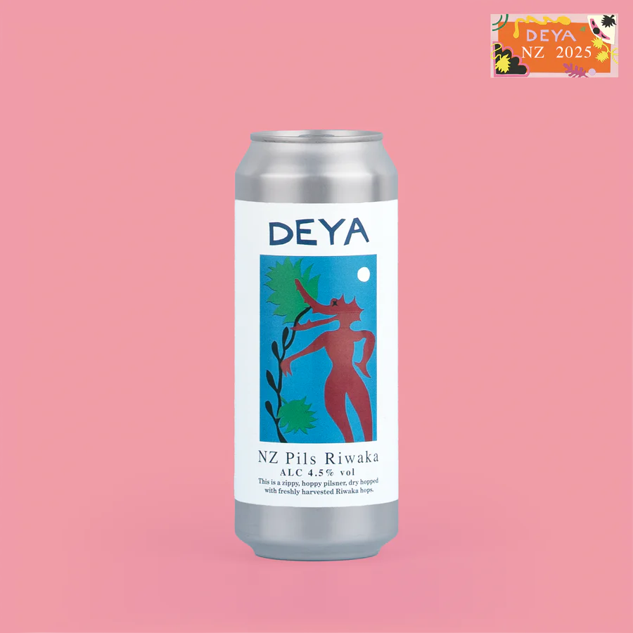 NZ Pils Riwaka - Deya Brewing - Riwaka Hopped Pilsner, 4.5%, 500ml Can