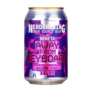 Away From Keyboard - Nerd Brewing X Bereta Brewing Co - Imperial Chocolate Macaron Stout, 11.5%, 330ml Can